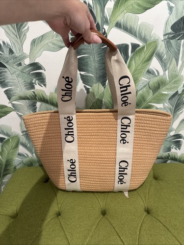 Beige logo detail woven - logo, tote