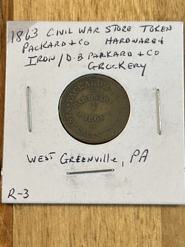 Antique civil war store card - war,