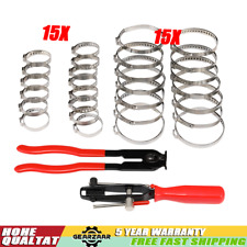 32PCS/Set CV Clamp Banding Tool CV Joint Crimp Clamp Pliers & CV Boot Clips Kit