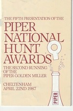 Cheltenham April 22nd 1987 Race card