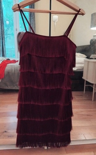 Mango burgundy fringe