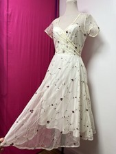Collectif Nina Vintage Dress Ivory Size 8 ??