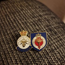 British Army. The Welsh Guards Army and Veteran Dual Pin Badge 
