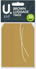 Brown Luggage Tags 30 Pack -