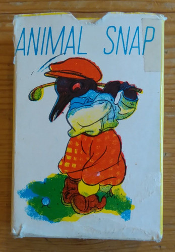 Vintage animal snap card game - vintage,