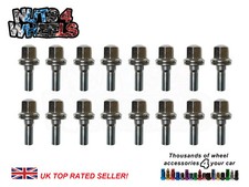 16 x Flat Seat Wheel Bolts