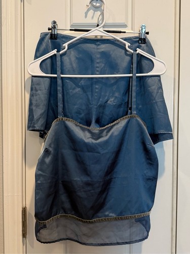 Victoria secret blue satin - victoria's,