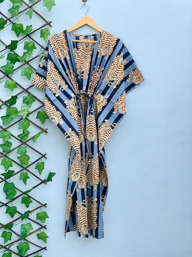 Indian cotton gray tiger - gray,