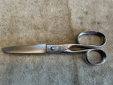 Vintage Richards Of Sheffield England Sewing Scissors Shears Speedway Chrome 7”