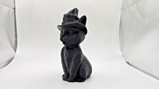 Wizard Cat Figurine – BLACK
