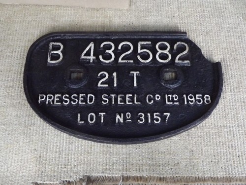 Tons wagon plate - 21,