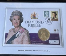 Diamond jubilee Queen Elizabeth II limited edition £5 commemorative coin cover