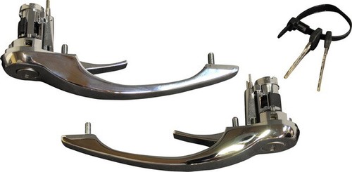 Door handles chrome set 2 - handles,