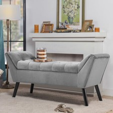 Velvet Chaise Longue Chair Bed