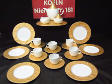 ROSENTHAL MAGIC FLUTE SARASTRO GOLD 22 PIECE COFFEE SERVICE 1ST CHOICE
