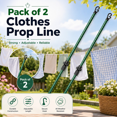 Extending clothes prop - x,
