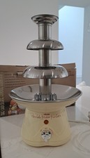 Chocolate Fondue 3-Tier Silver Chocolate Fountain