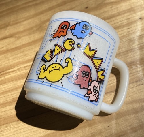 Vtg 1980s glasbake pac man - 1980s,