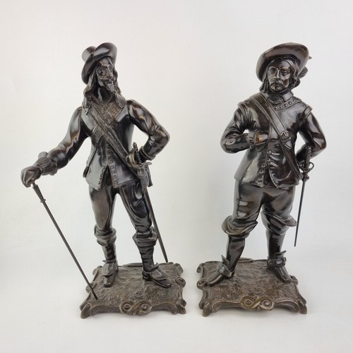 Vintage pair patinated bronze - vintage,