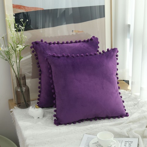 Pom velvet cushion - pom,