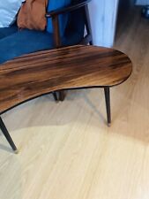 Mid Century Vintage Palette Kidney Shaped Side Coffee Table Formica MCM Scandi