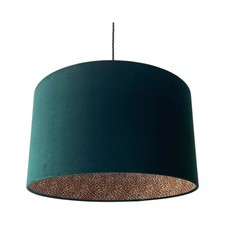 Lampshade Forest Green Velvet