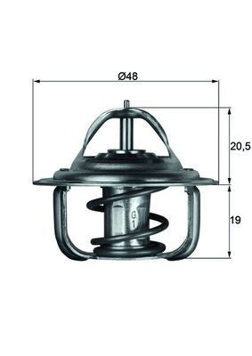 Thermostat coolant mahle 1 - thermostat,,