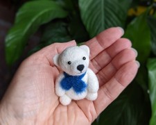 Cute white teddy - bear, with