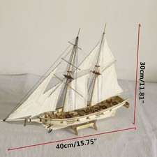  Ship Assembly Model Kits Wooden Sailing Boat Scale Model Decor Toys Gifts