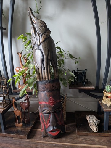 Stunning wooden elephant - wooden,