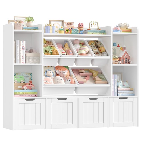 Toy storage unit kids bookcase - toy,