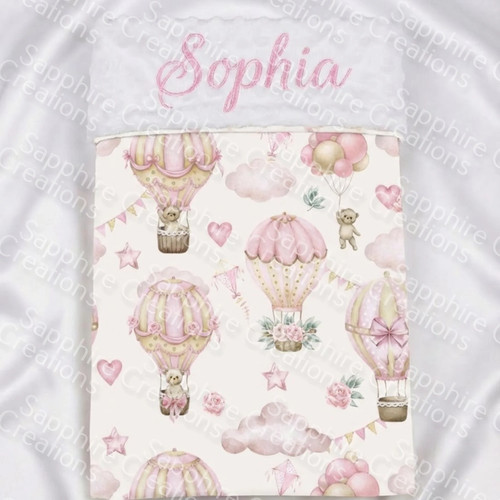 Hot balloon baby girls pink - hot,