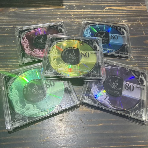 Maxell color minidiscs 80 - color,