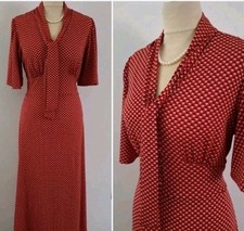 Vintage 1930s 1940s Style Red