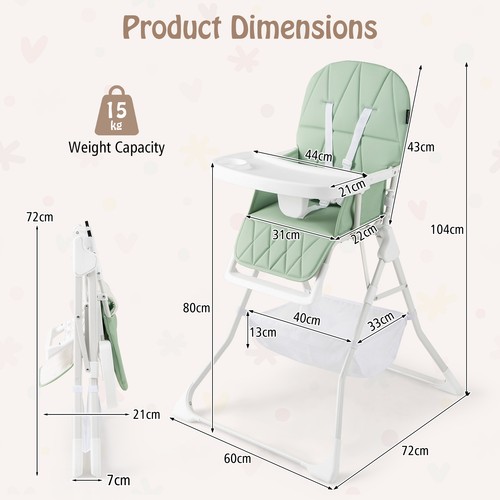 Easy clean compact highchair - easy,