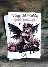 Gothic Birthday Card Goth Girl