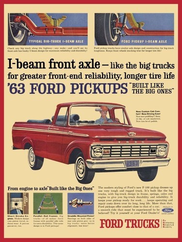 1963 ford pickup truck - truck, in