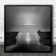 Cloud Dam Building B&W Water