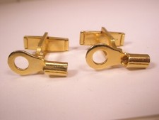 Ring Terminal Vintage EXTRA SMALL Cuff Links electronics solder crimp molex