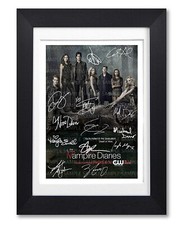 VAMPIRE DIARIES CAST SIGNED POSTER SHOW SERIES SEASON PRINT PHOTO AUTOGRAPH GIFT