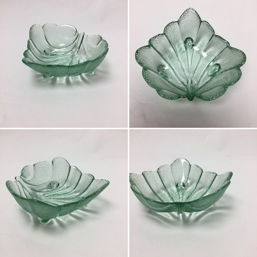 Vintage glass bowl - bowl, green