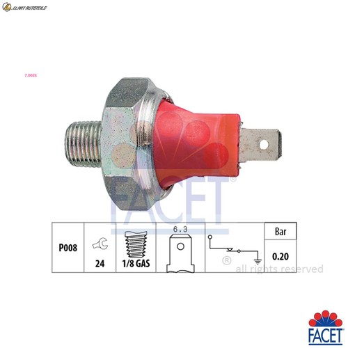 Oil pressure switch 0035 for - pressure, 7.0035