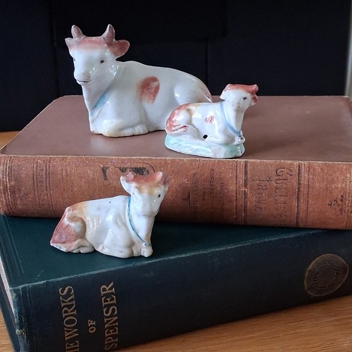 Antique staffordshire trio - trio, of