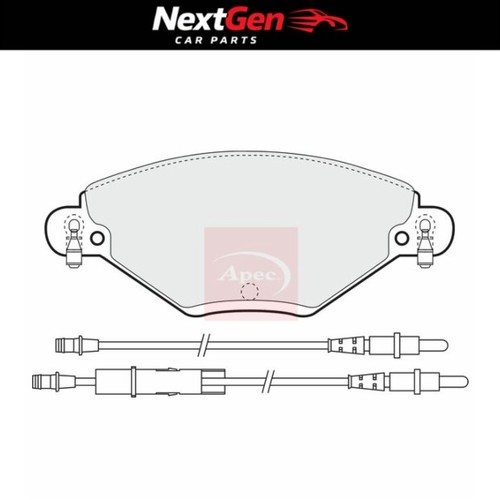 Front brake pads apec - front,