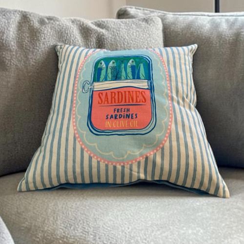 Sardine design cushion - sardine,