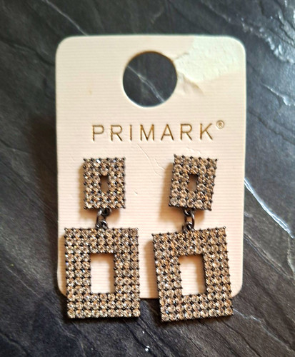Primark silver tone crystal - tone,
