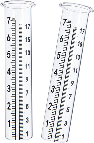 Capacity rain gauge glass - capacity,