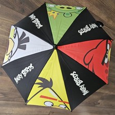 Angry Birds Kids Childrens Umbrella Novelty Compact School