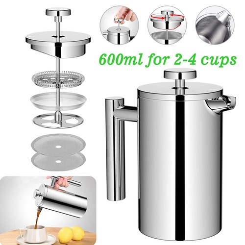 600ml french press stainless - 600ml,
