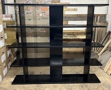 Large Black Wooden Shelving Unit Bookcase Book Shelf